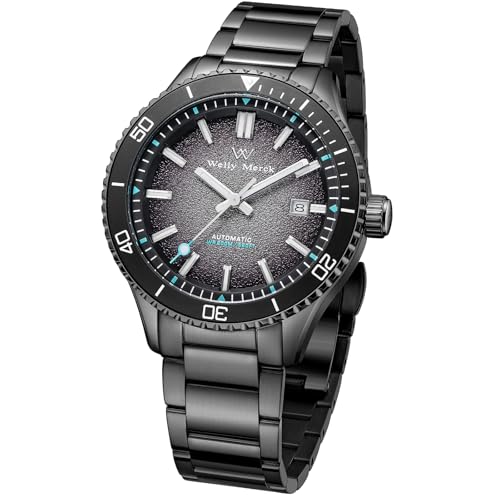 腕時計 ダイバーウォッチ クラシック文字盤 自動巻き MIYOTA8215 機械式ムーブメント30M防水 - WM046 - くろいろ